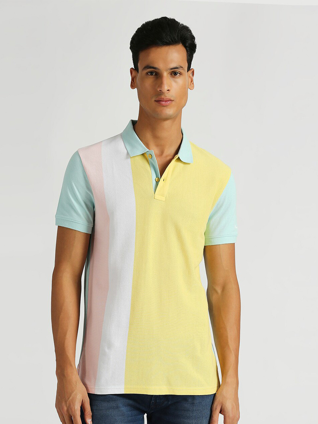 Pepe Jeans Ronnie Striped Polo Collar Pure Cotton T-shirt