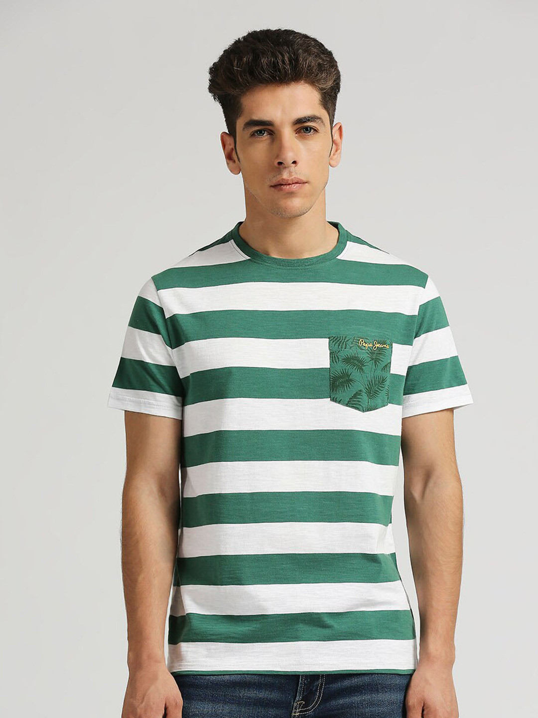 Pepe Jeans Tubby Sr Striped Pure Cotton Slim Fit T-shirt