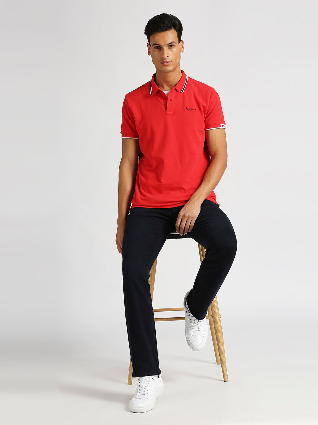Pepe Jeans Harley Polo Collar Pure Cotton T-shirt