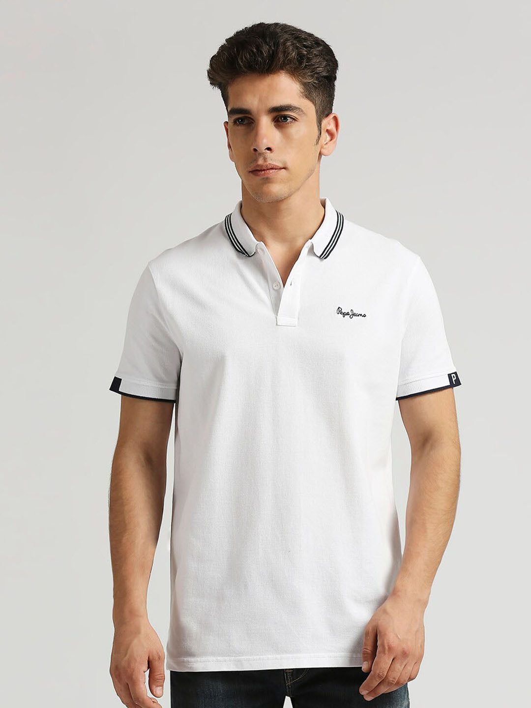 Pepe Jeans Harley Polo Collar Pure Cotton T-shirt