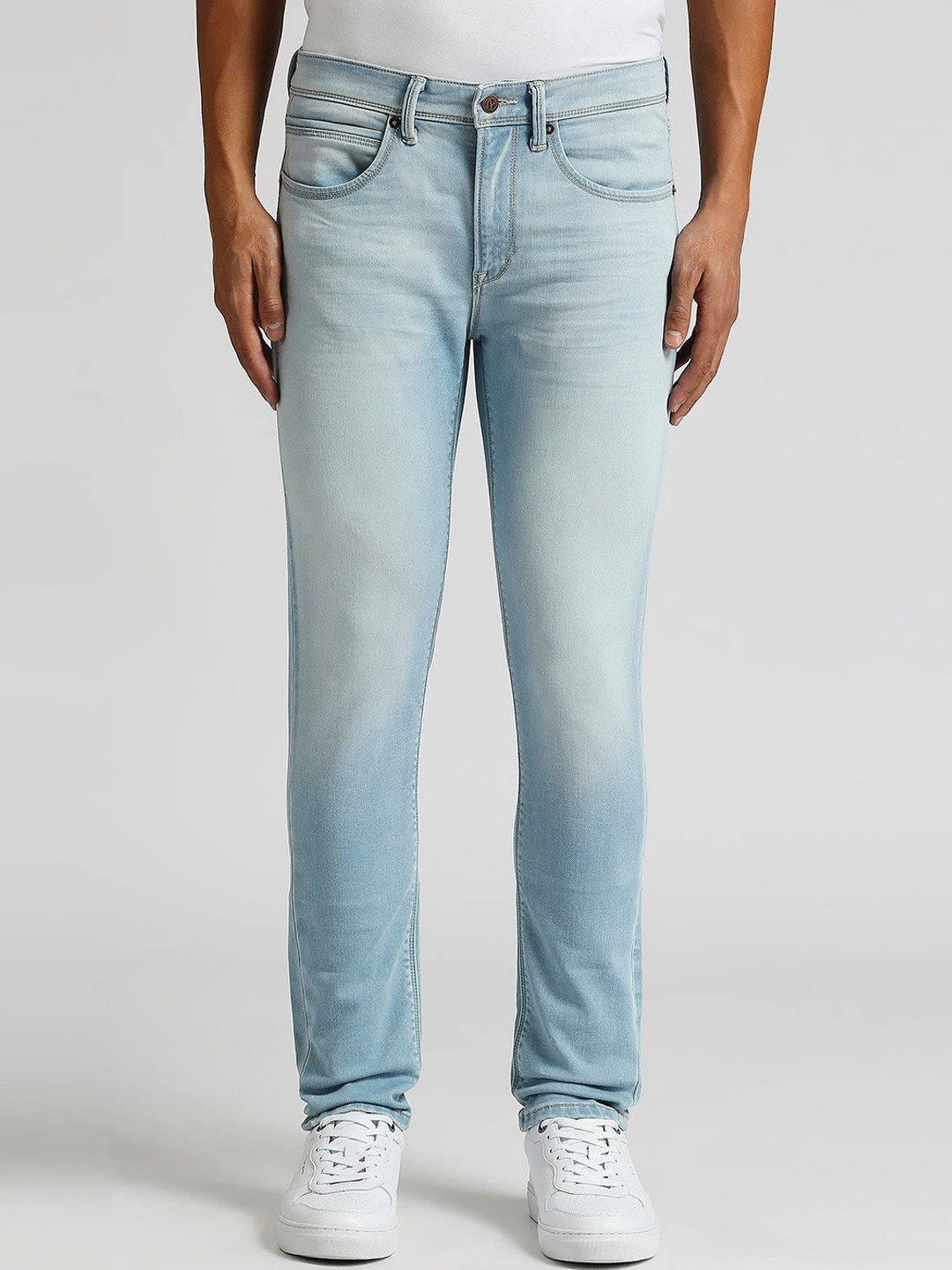Pepe Jeans Men Gymindigo Chinox Skinny Fit Clean Look Heavy Fade Stretchable Jeans