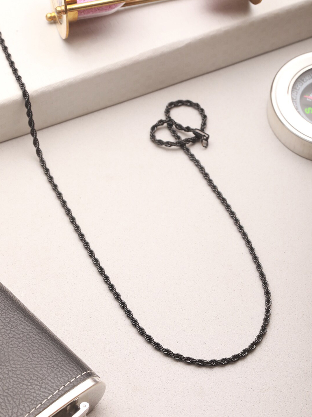 Jazz and Sizzle Men Stainless Steel Minimal Chain