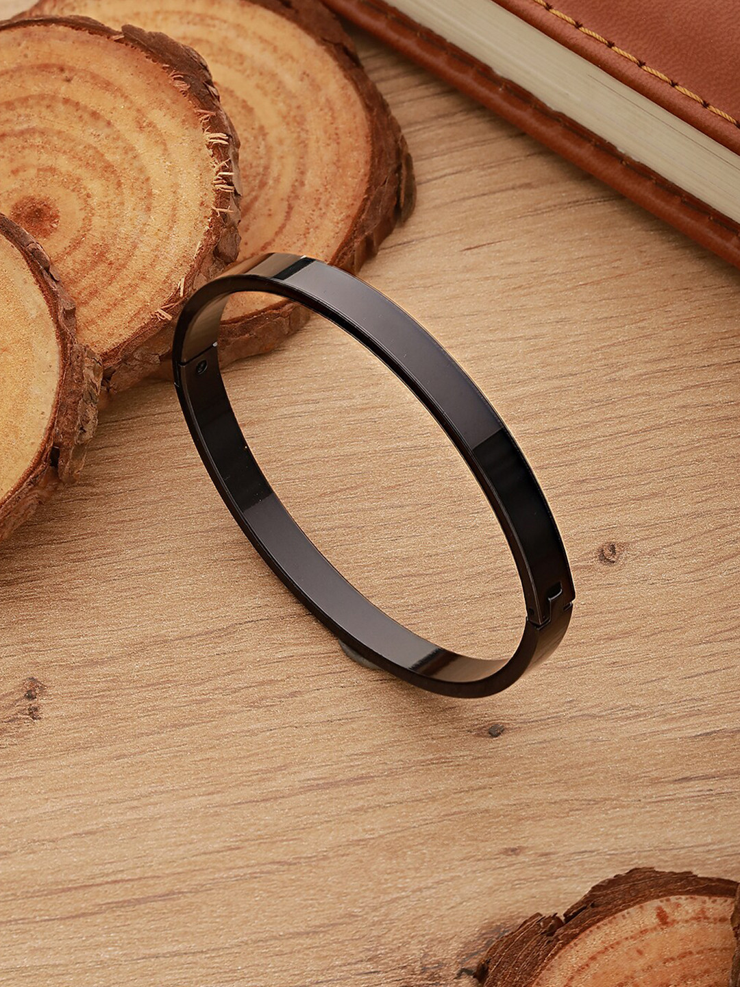 Jazz and Sizzle Men Stainless Steel Kada Bracelet