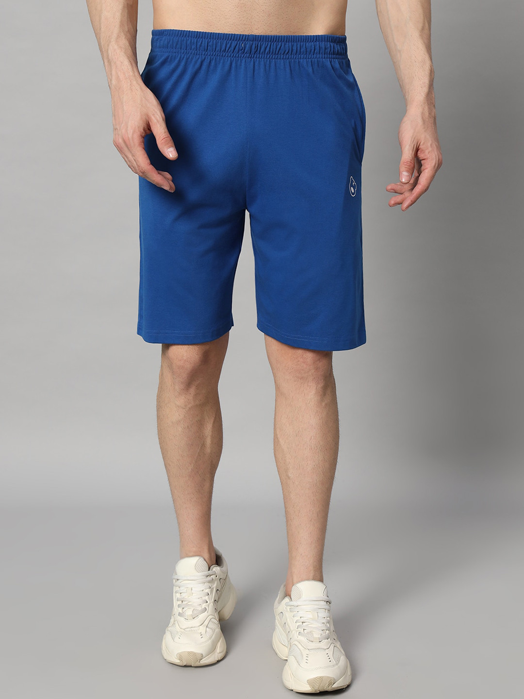 GRIFFEL Men High Rise Cotton Shorts