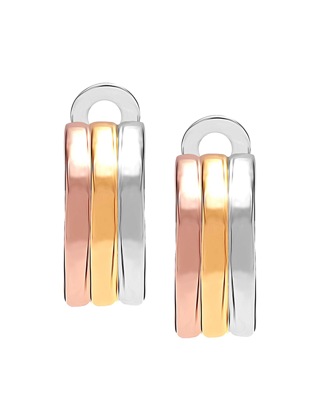 LeCalla 925 Sterling Silver BIS Hallmarked Silver Plated Contemporary Drop Earrings