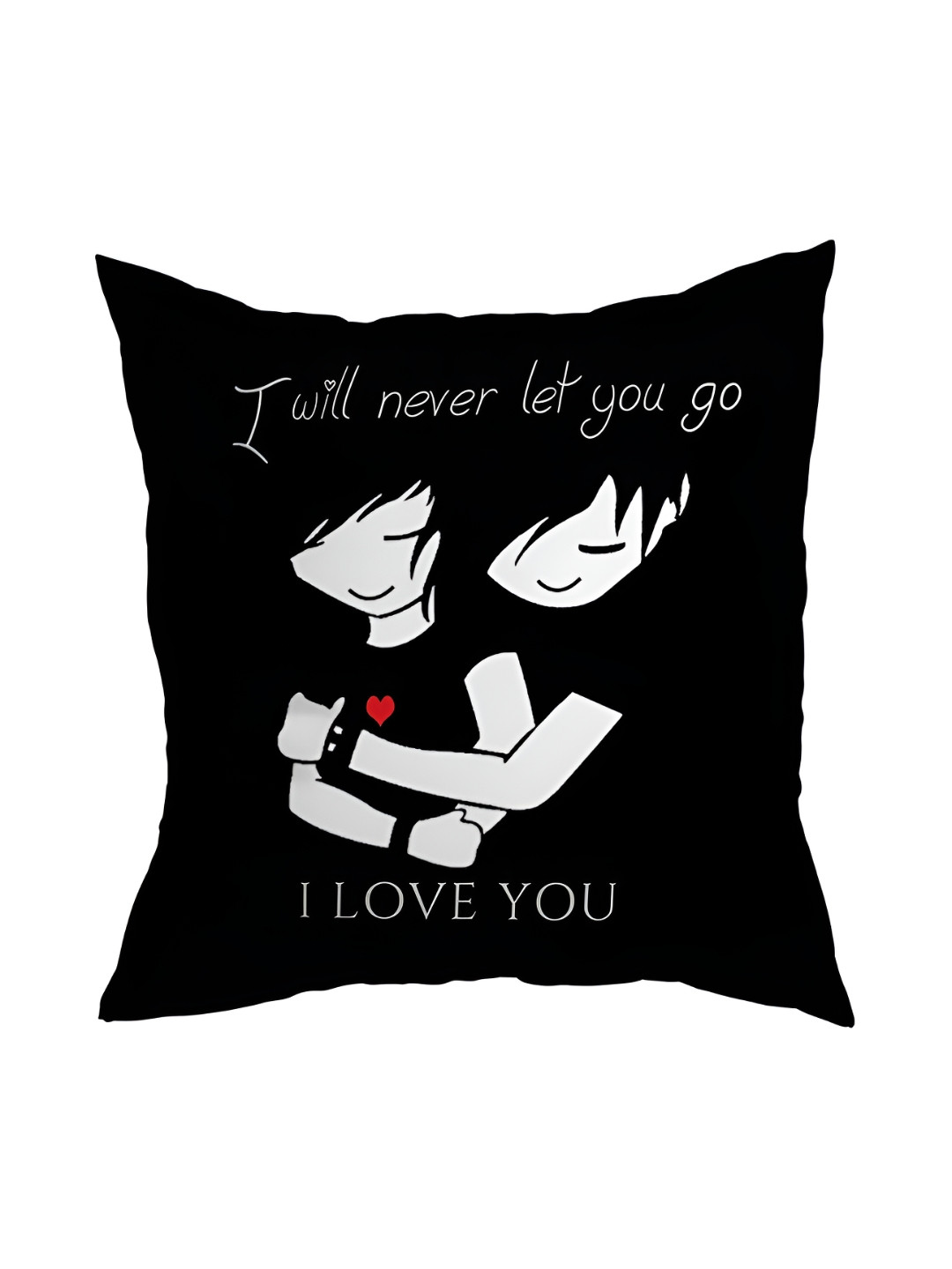 ARTBUG Black & White Printed Square Filled Cushion