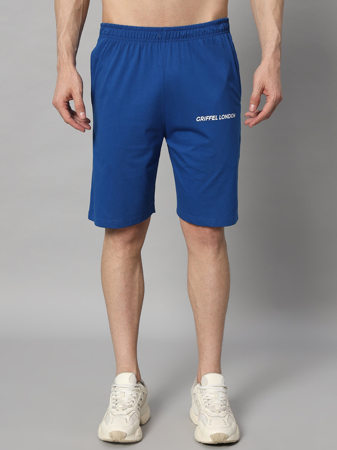GRIFFEL Men High-Rise Cotton Shorts