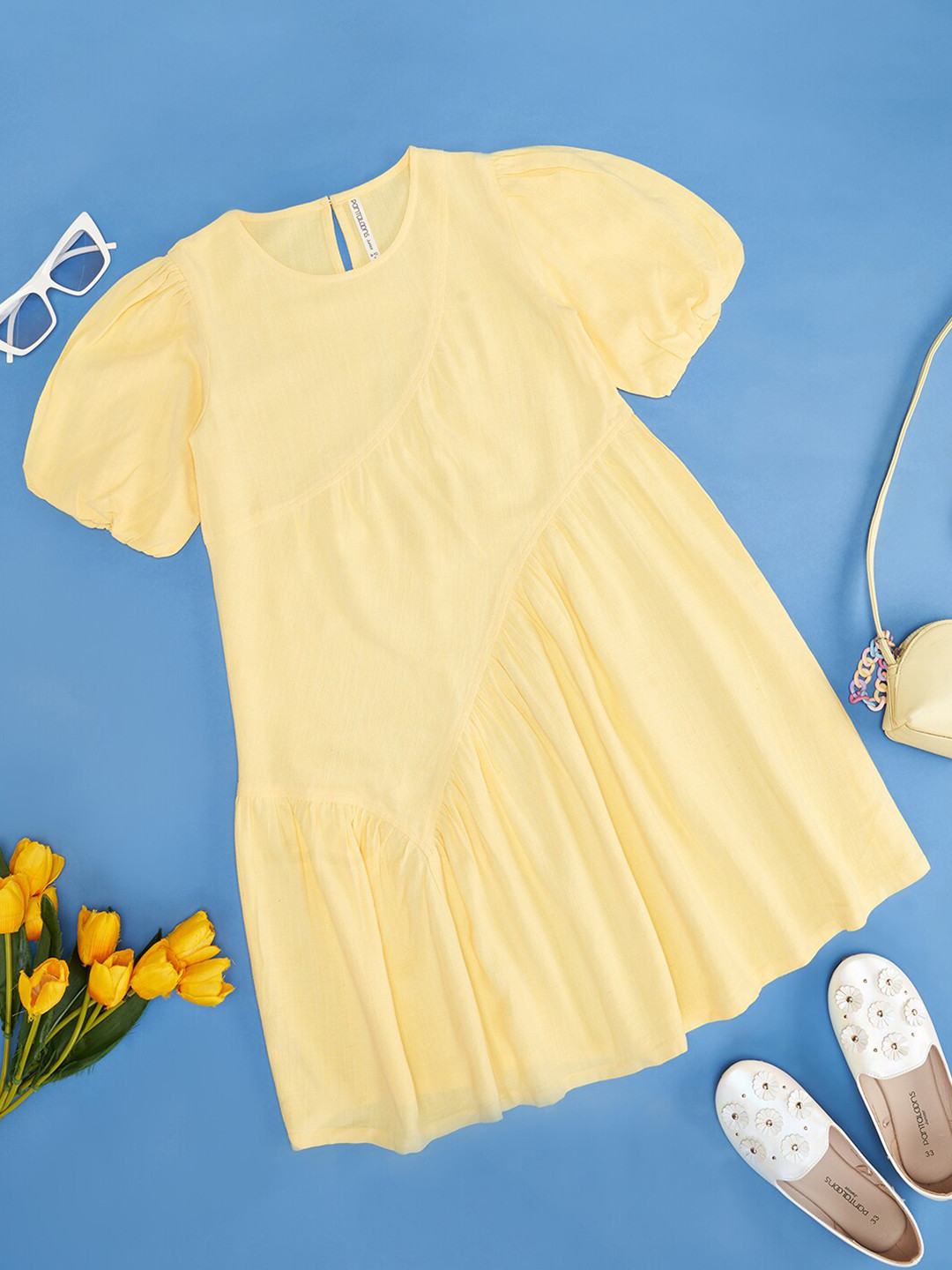 Pantaloons Junior Round Neck A-Line Dress