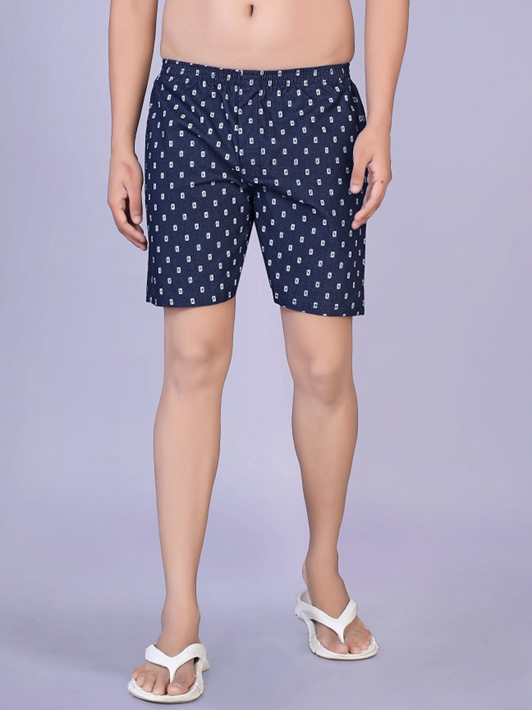 BAESD Geometric Printed Boxers BO.Prince.Blue.S