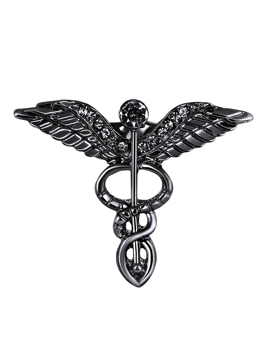 Mahi Medical Caduceus Doctor's Brooch Lapel Pin