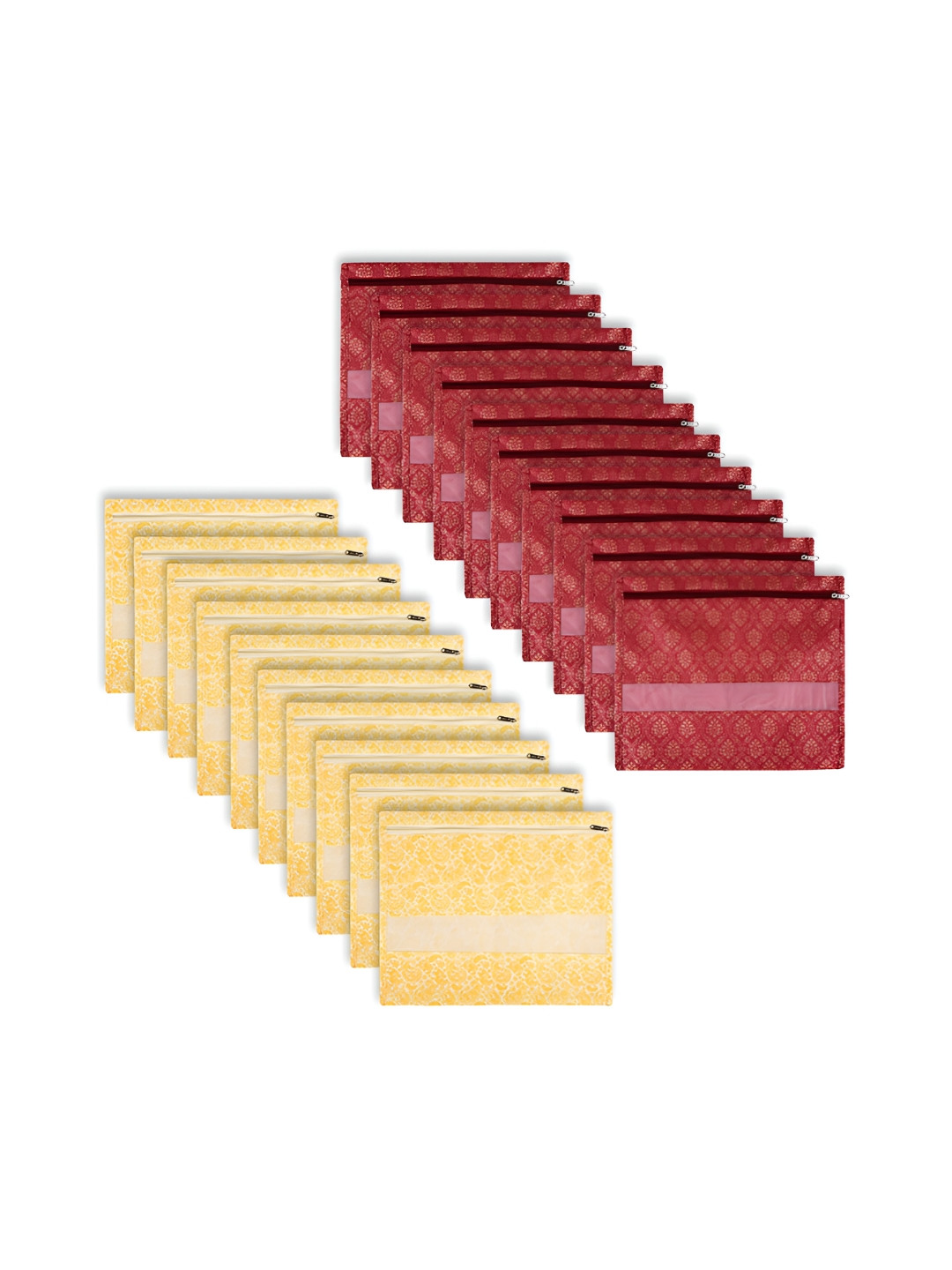 Kuber Industries Maroon 20 Pieces Reusable Drawer Organisers