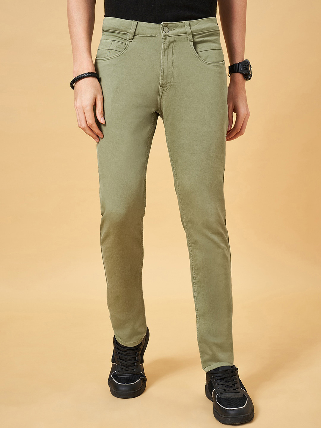 SF JEANS by Pantaloons Men Slim Fit Mid-Rise Clean Look Stretchable Jeans
