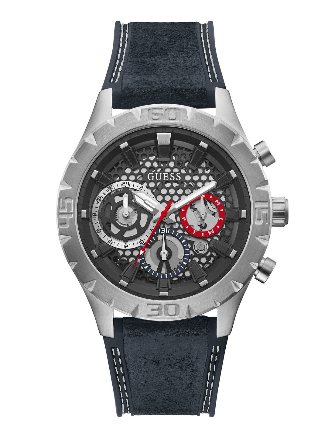 GUESS Men Sport Web Skeleton Dial Analogue Chronograph Watch - GW0514G1