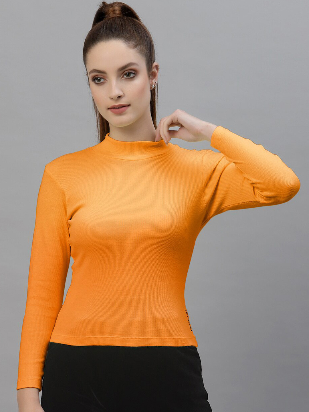 Friskers High Neck Fitted Top