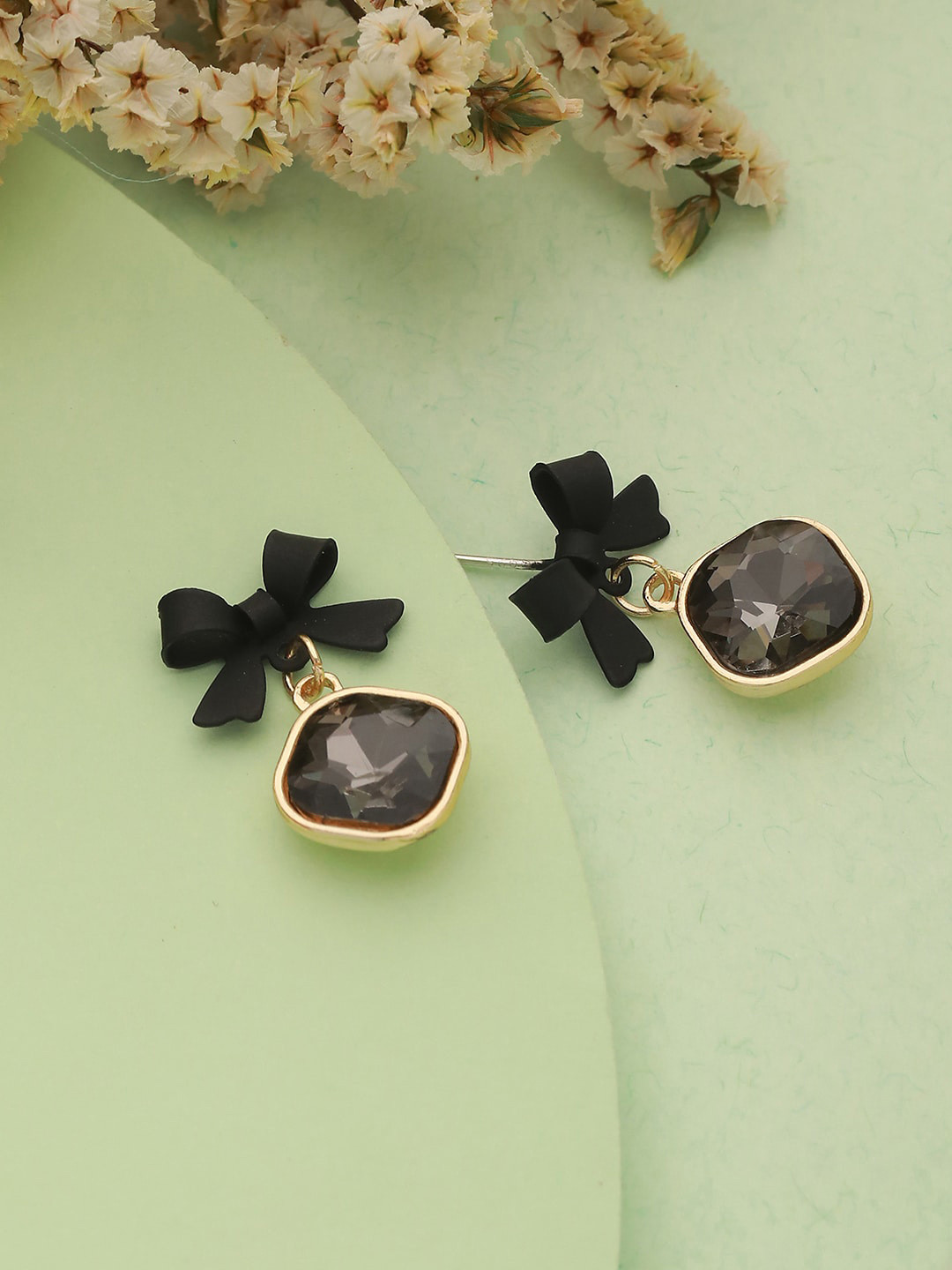 Jazz and Sizzle Gold Plated Contemporary Drop Earrings