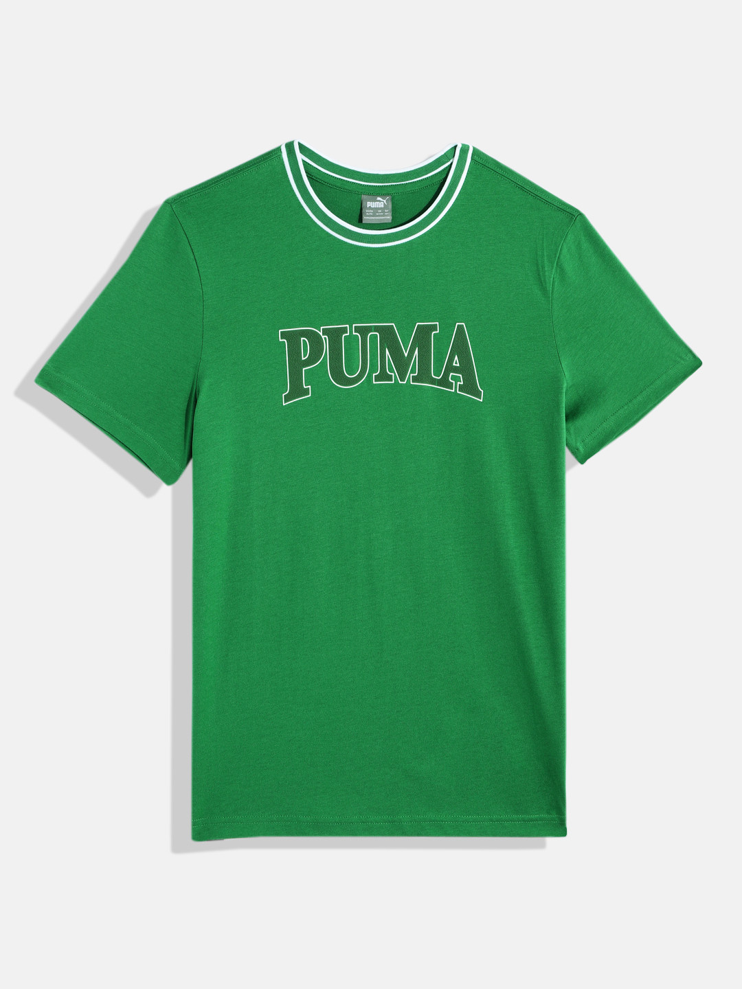 Puma Boys Squad Brand Logo Print Pure Cotton T-shirt