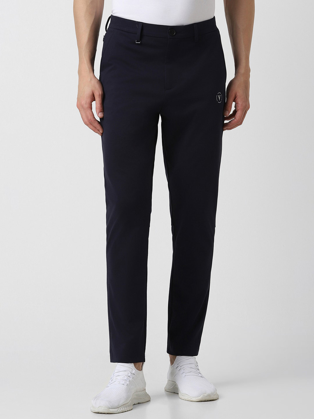 Van Heusen Flex Men Mid-Rise Trousers