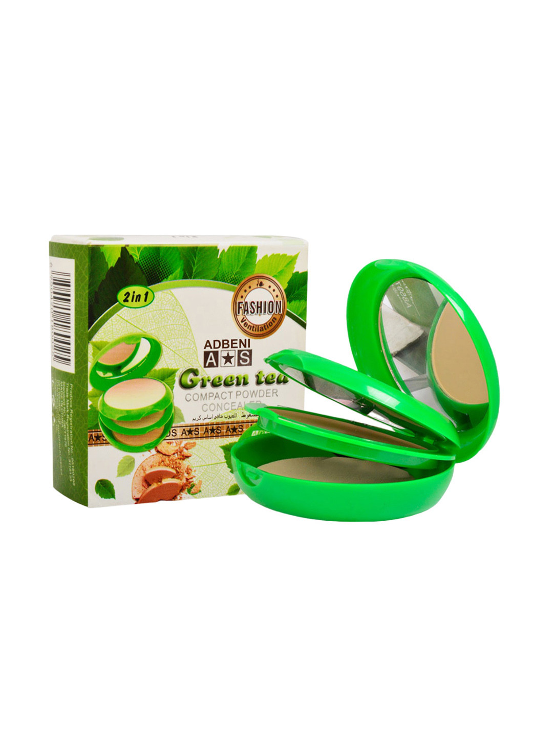 Adbeni Green Tea 2-In-1 Compact Powder Concealer - 20g - Shade 01