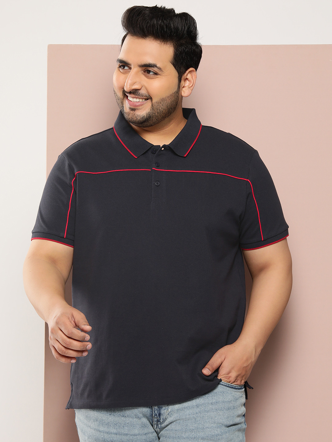 Sztori Men Polo Collar Bio Finish Pure Cotton Golf T-shirt