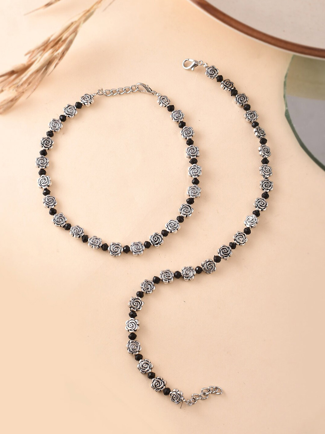 Silvermerc Designs Set Of 2 Gold-Plated Anklet