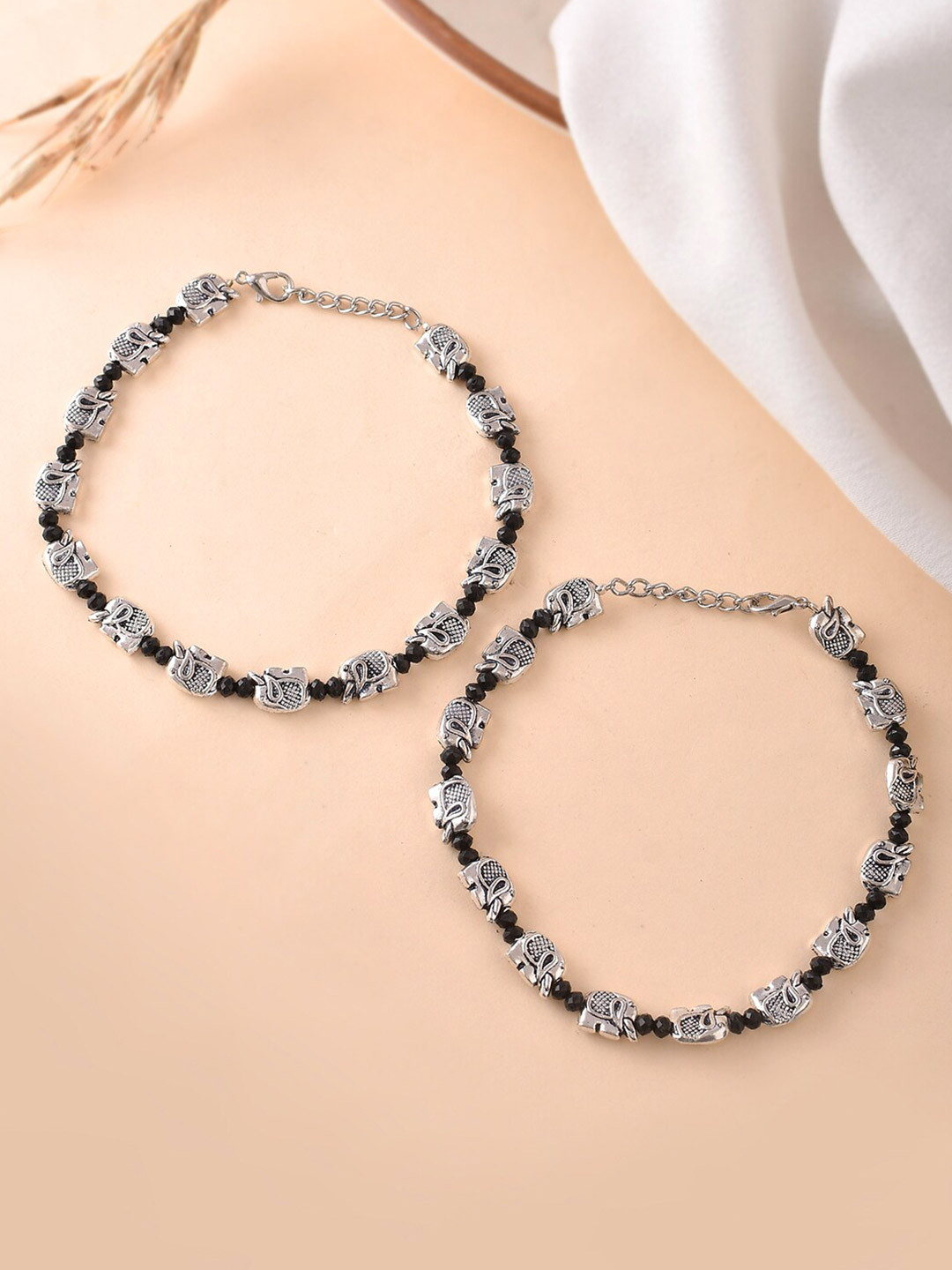 Silvermerc Designs Stone Studded Anklet