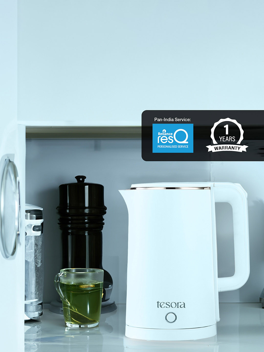 Tesora Blue Electric Kettle 1500 W