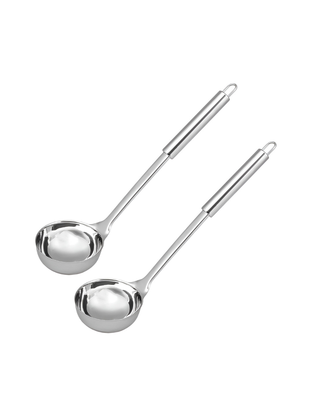 Kuber Industries 2 Pieces Stainless Steel Serving Ladle Set