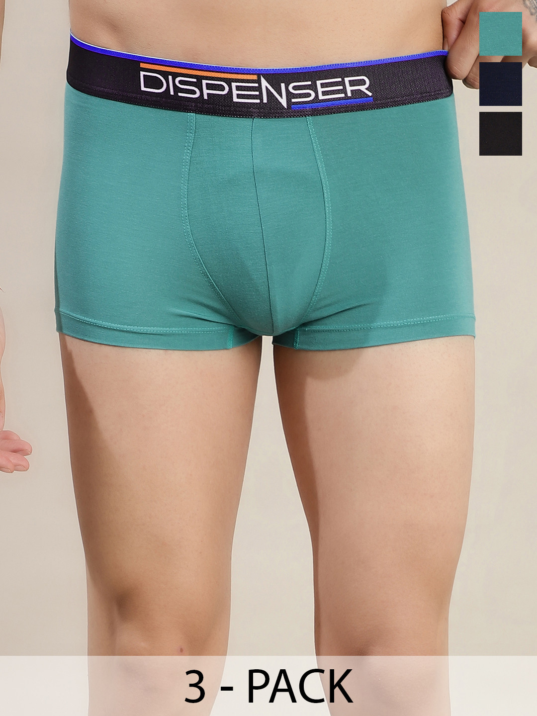 DISPENSER Pack Of 3 Anti-Microbial Trunks S2-Trunk-Black-Rama-Navy-M