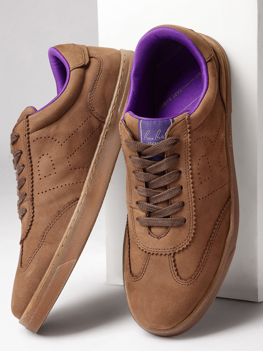 RARE RABBIT Men Magellan Comfort Nubuck Lace-Up Sneakers