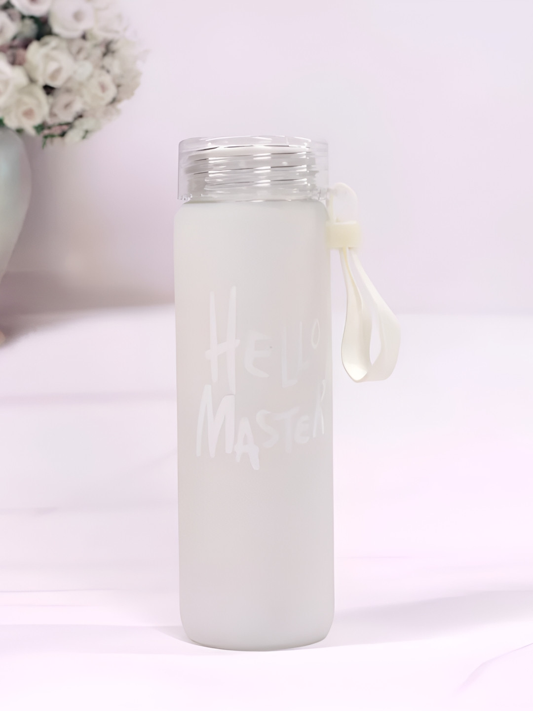 WELOUR White Glass Water Bottle 500 ml