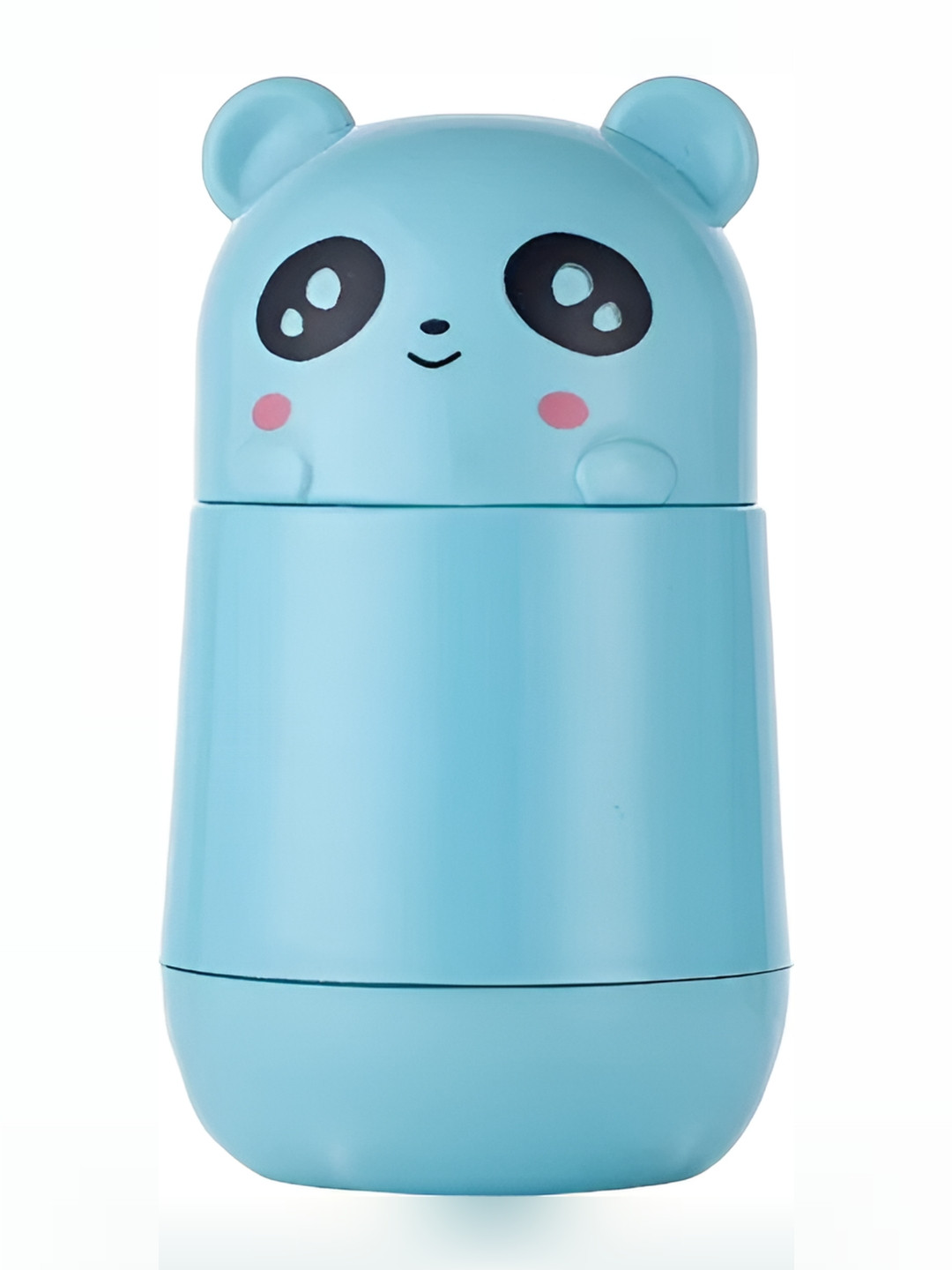 WELOUR Blue Cartoon Characters Printed Glass Water Bottle 350 ml
