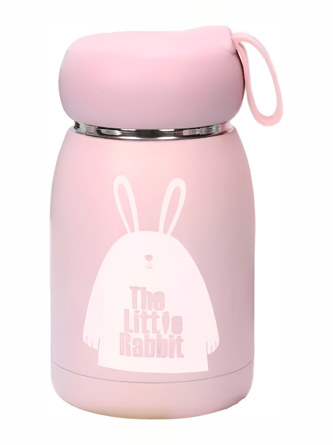 WELOUR Pink & White Glass Water Bottle 340 ml