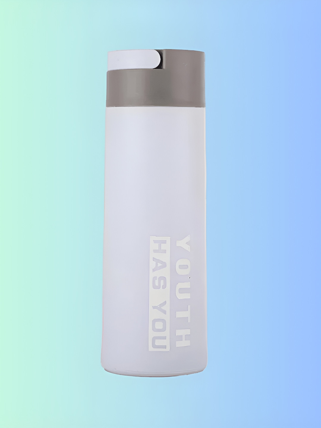 WELOUR Blue Typography Glass Spill Proof Water Bottle - 1.2L