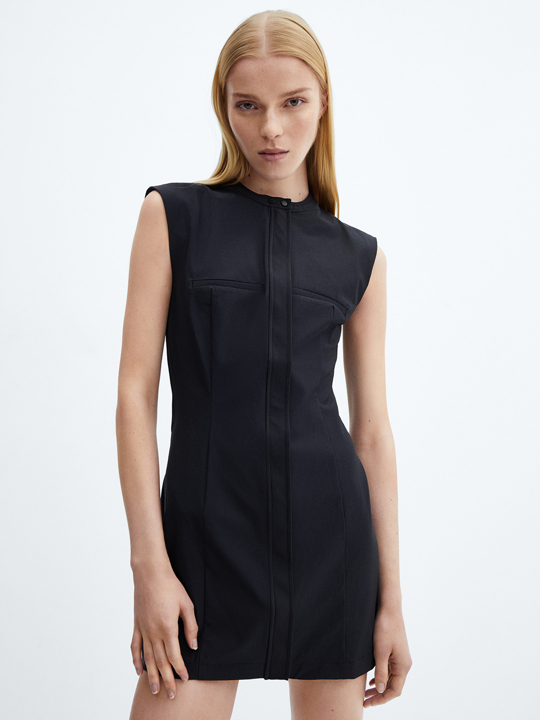 MANGO A-Line Tailored Mini Dress