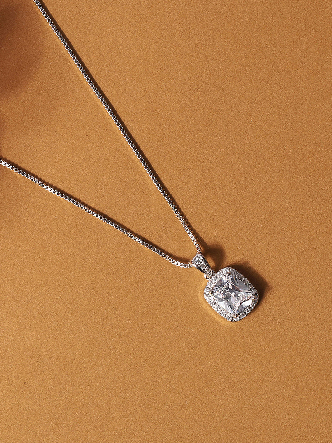 Avyana Silver-Plated Cubic Zirconia Chain