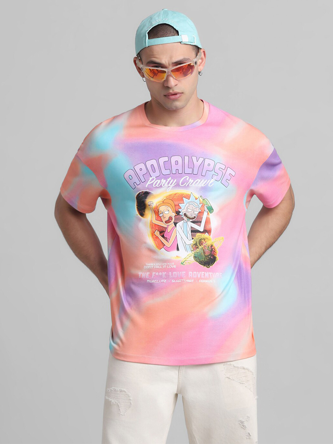 Jack & Jones Rick & Morty Oversized Printed Boxy T-shirt