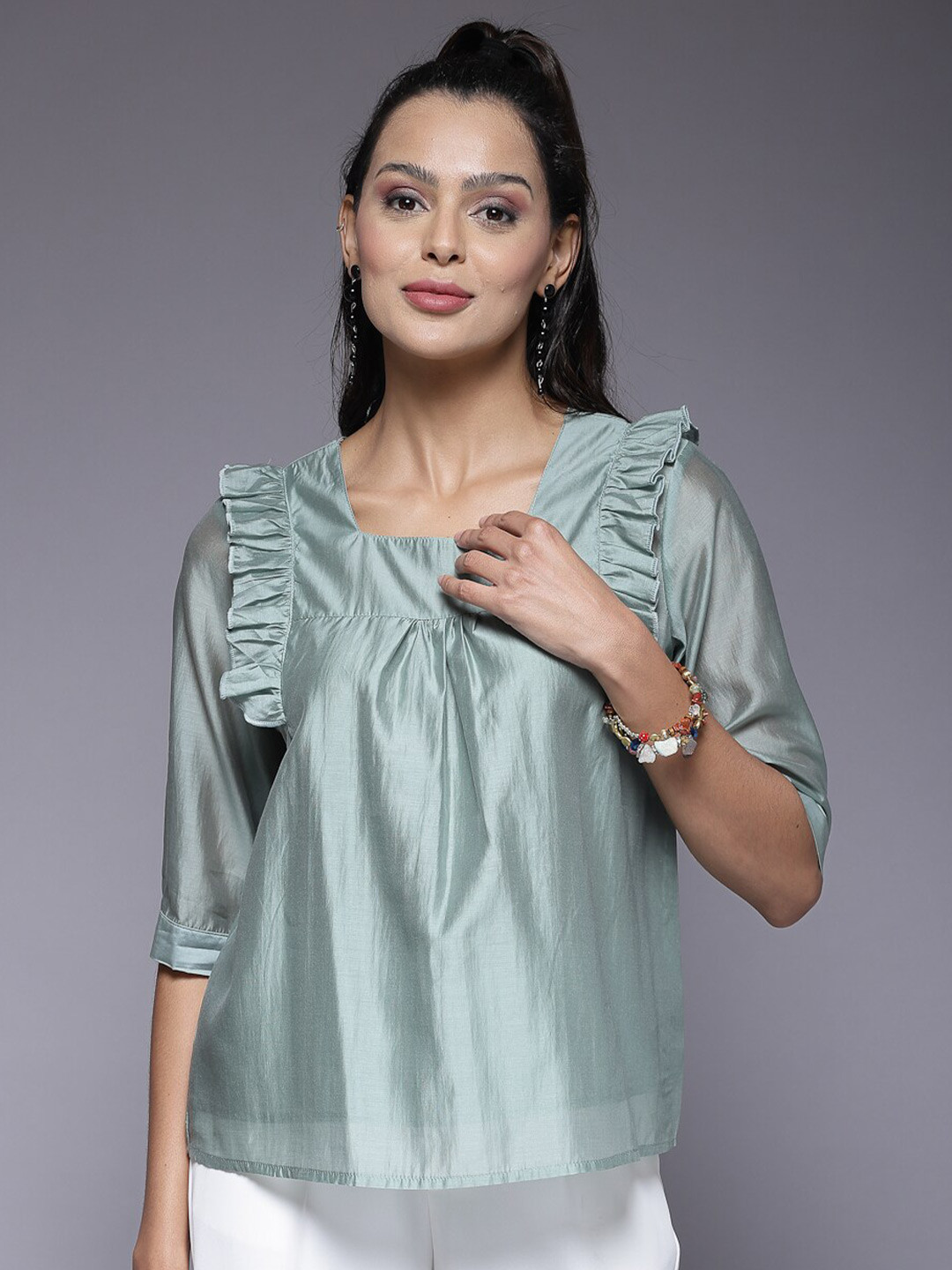Mafadeny Square Neck Top