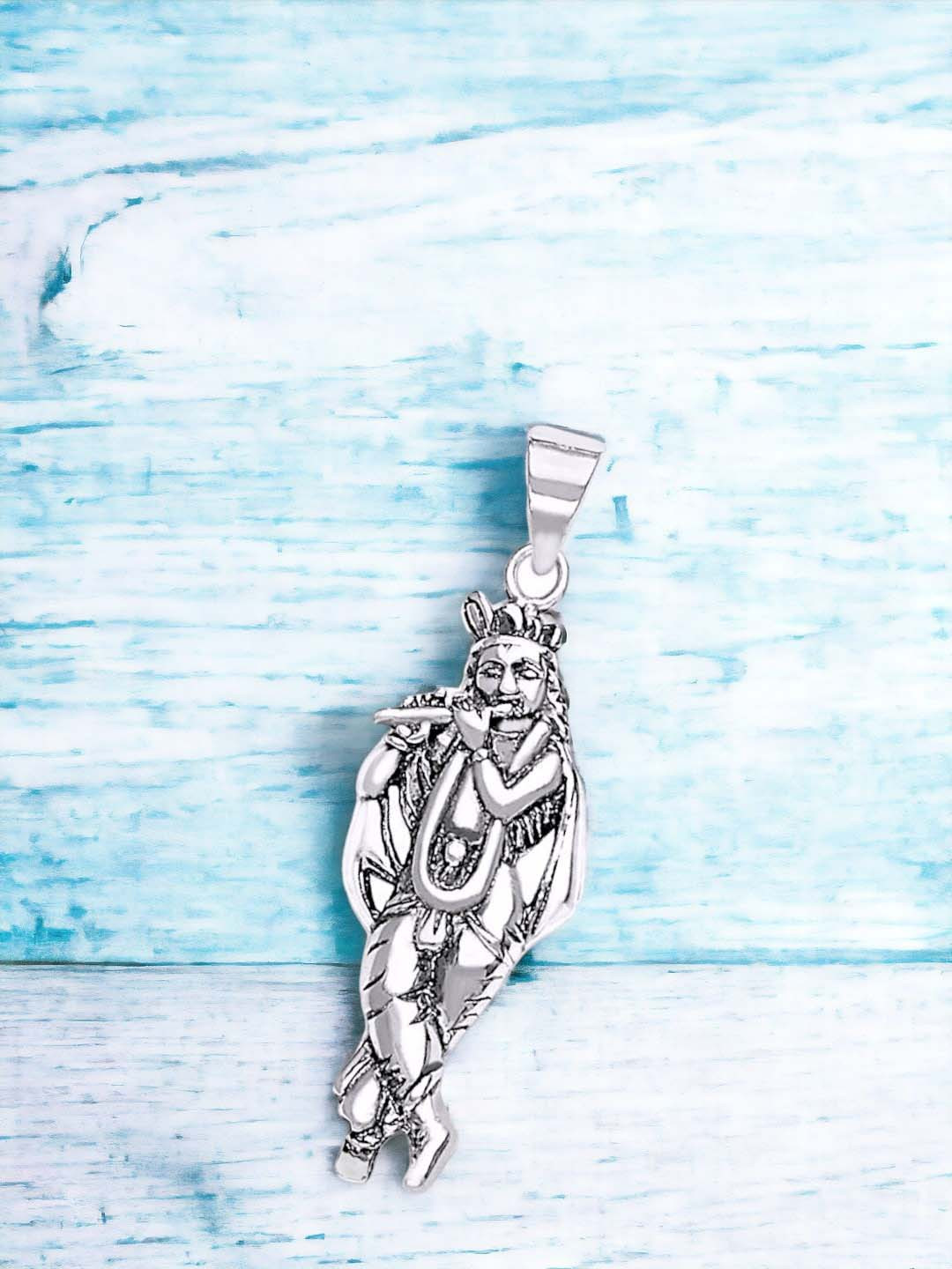 Taraash Unisex 925 Sterling Silver Krishna Pendant