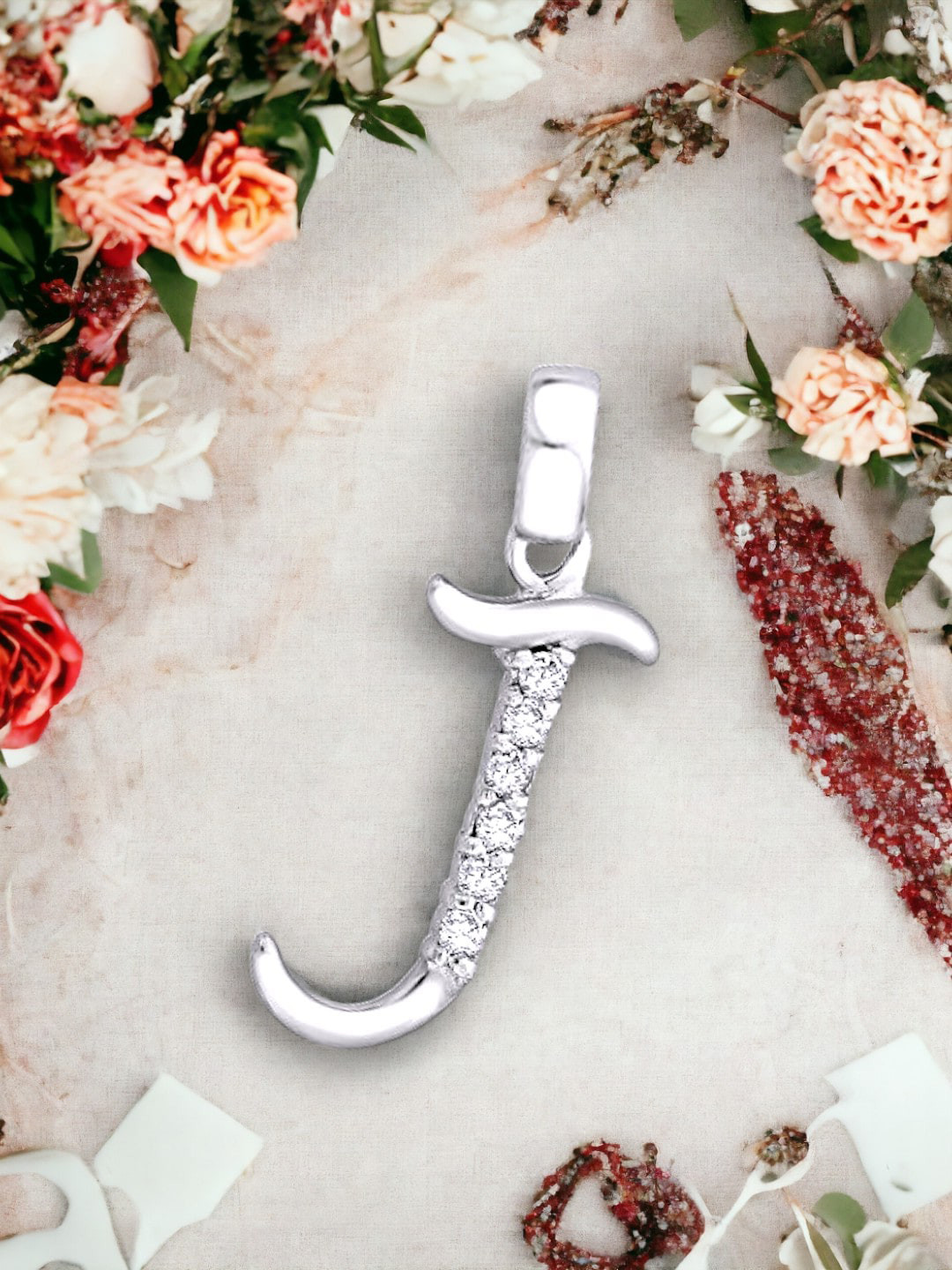 Taraash Sterling Silver Cubic Zirconia-Studded Pendant