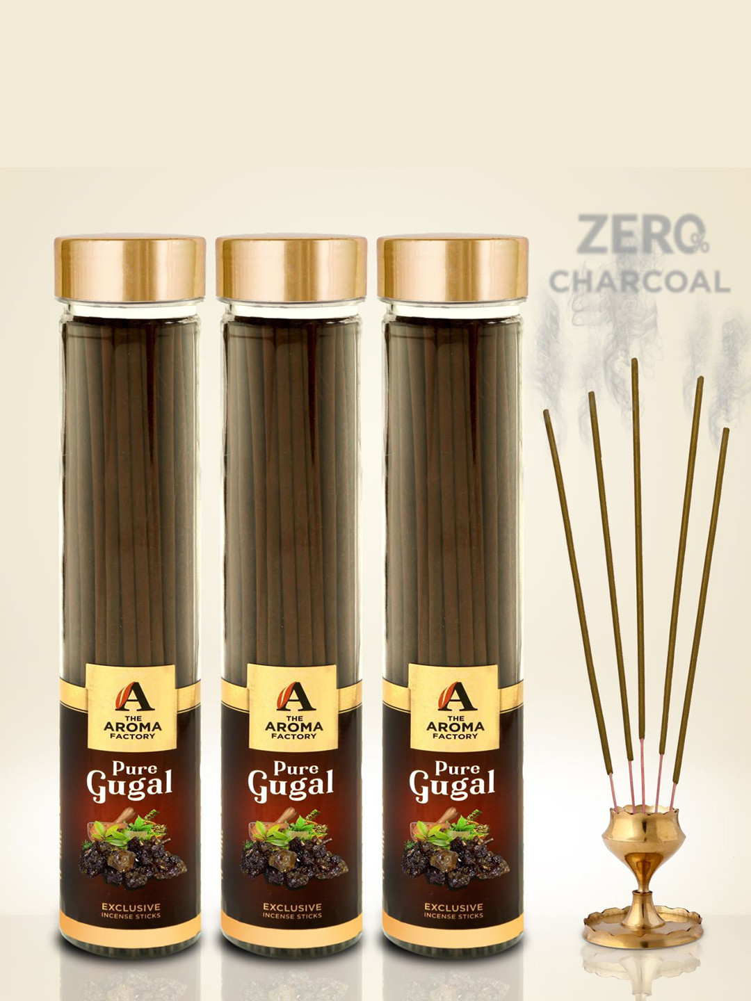 The Aroma Factory 3-Pcs Pure Gugal Incense Sticks