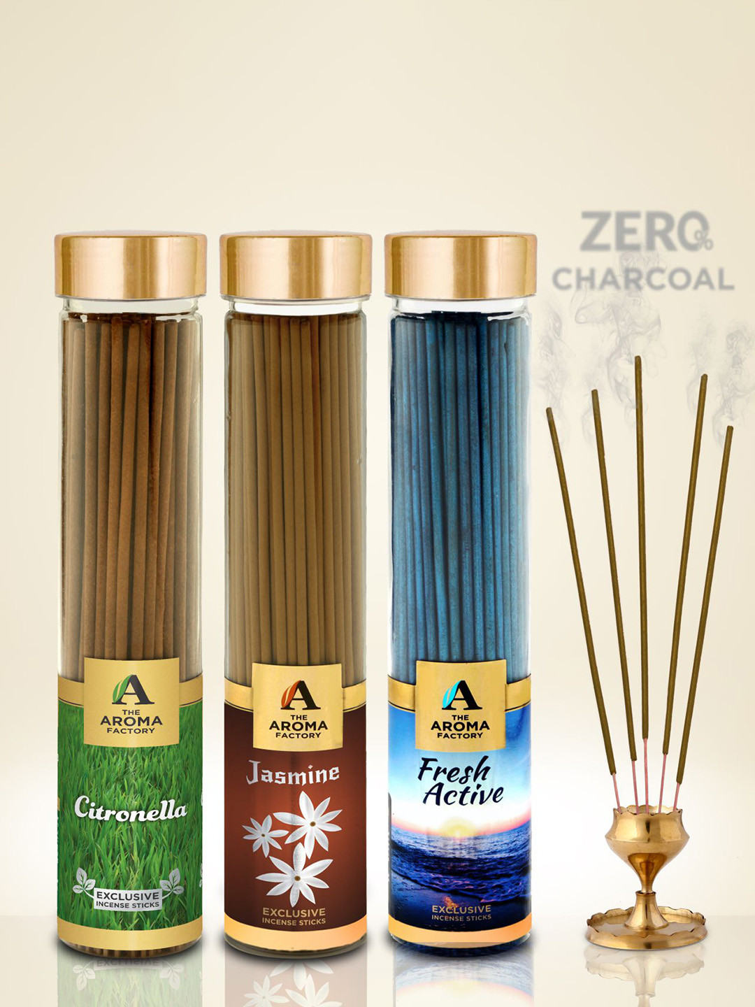 The Aroma Factory 3-Pcs Brown & Blue Incense Sticks
