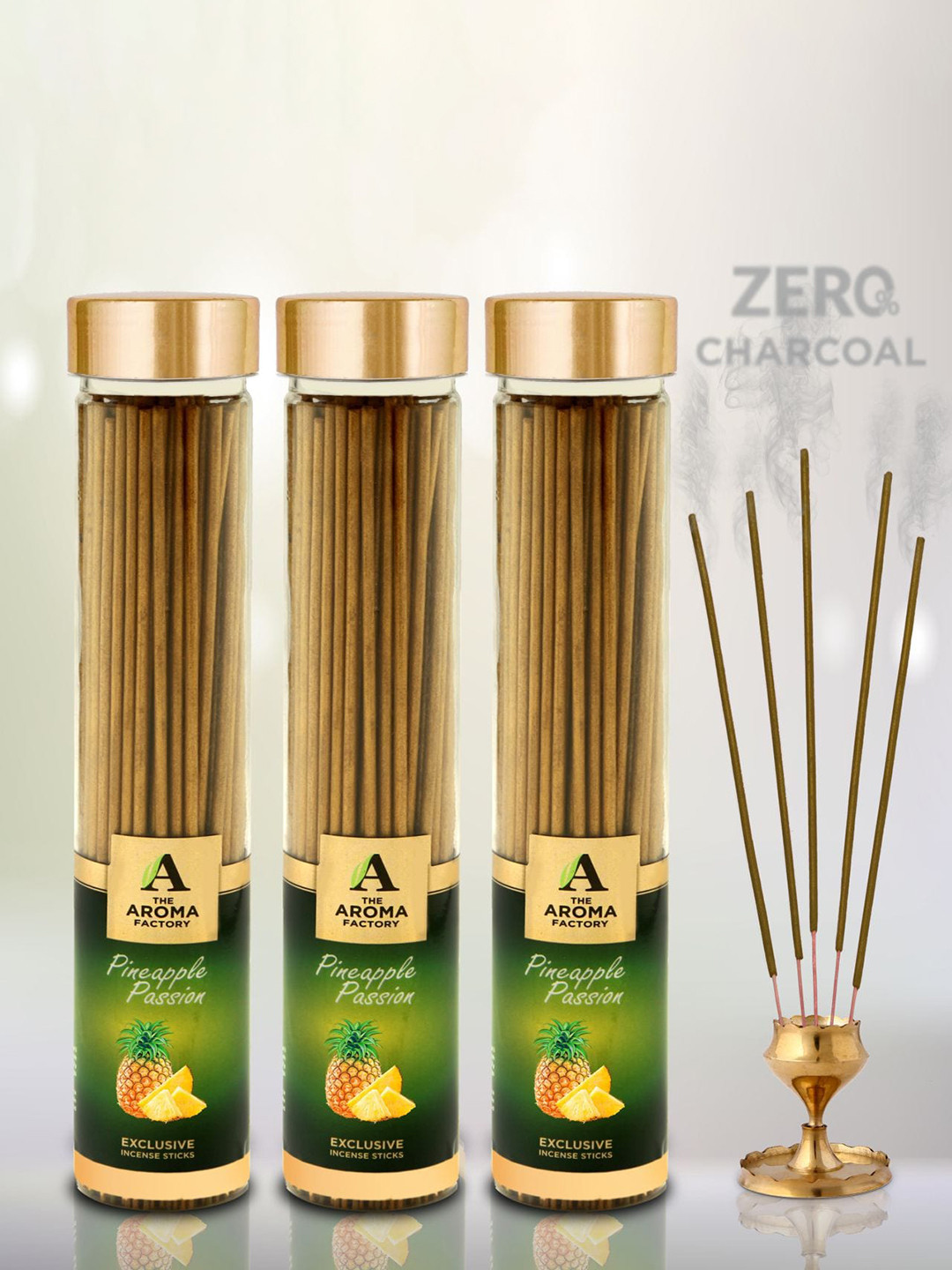 The Aroma Factory Brown 3 Pieces Pineapple Incense Sticks