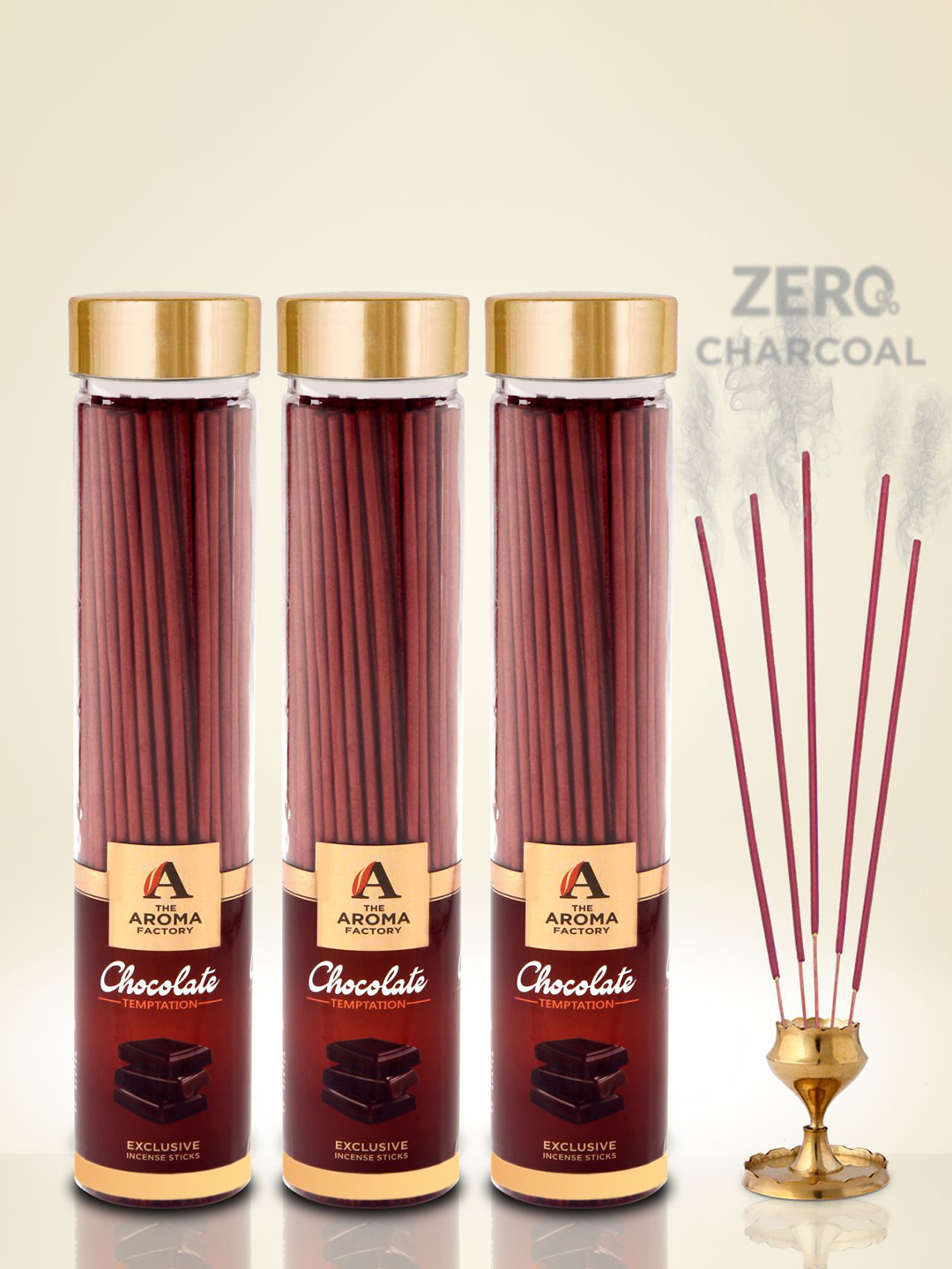 The Aroma Factory  Red 3 Pieces Chocolate Temptation Incense Sticks