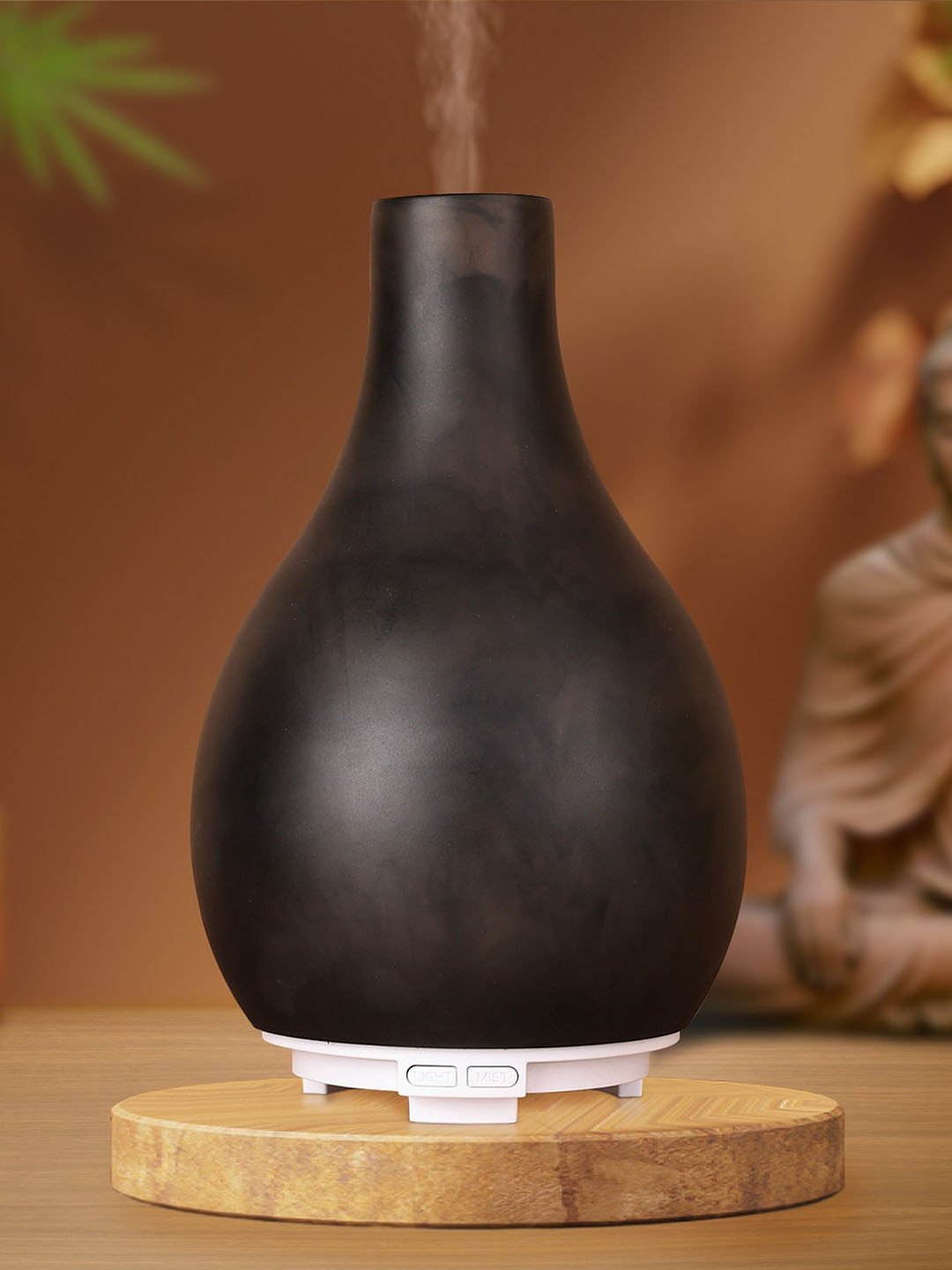 IRIS CELESTE Black Ultrasonic Aroma Oil Diffuser With 7-Colour Changing LED Lights