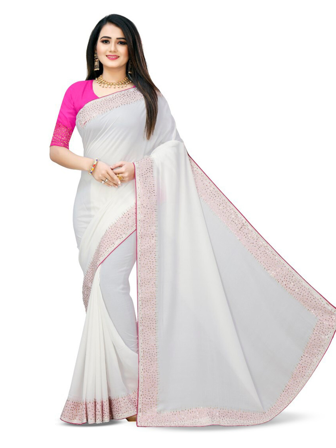 SHAKTIJEN ENTERPRISE Embellished Ethnic Saree