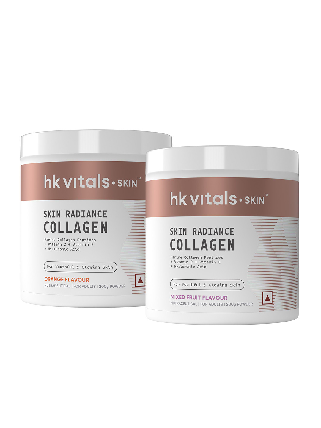 HK VITALS Set Of 2 Skin Radiance Collagen Powder - Mixed Fruit & Orange - 200g Each