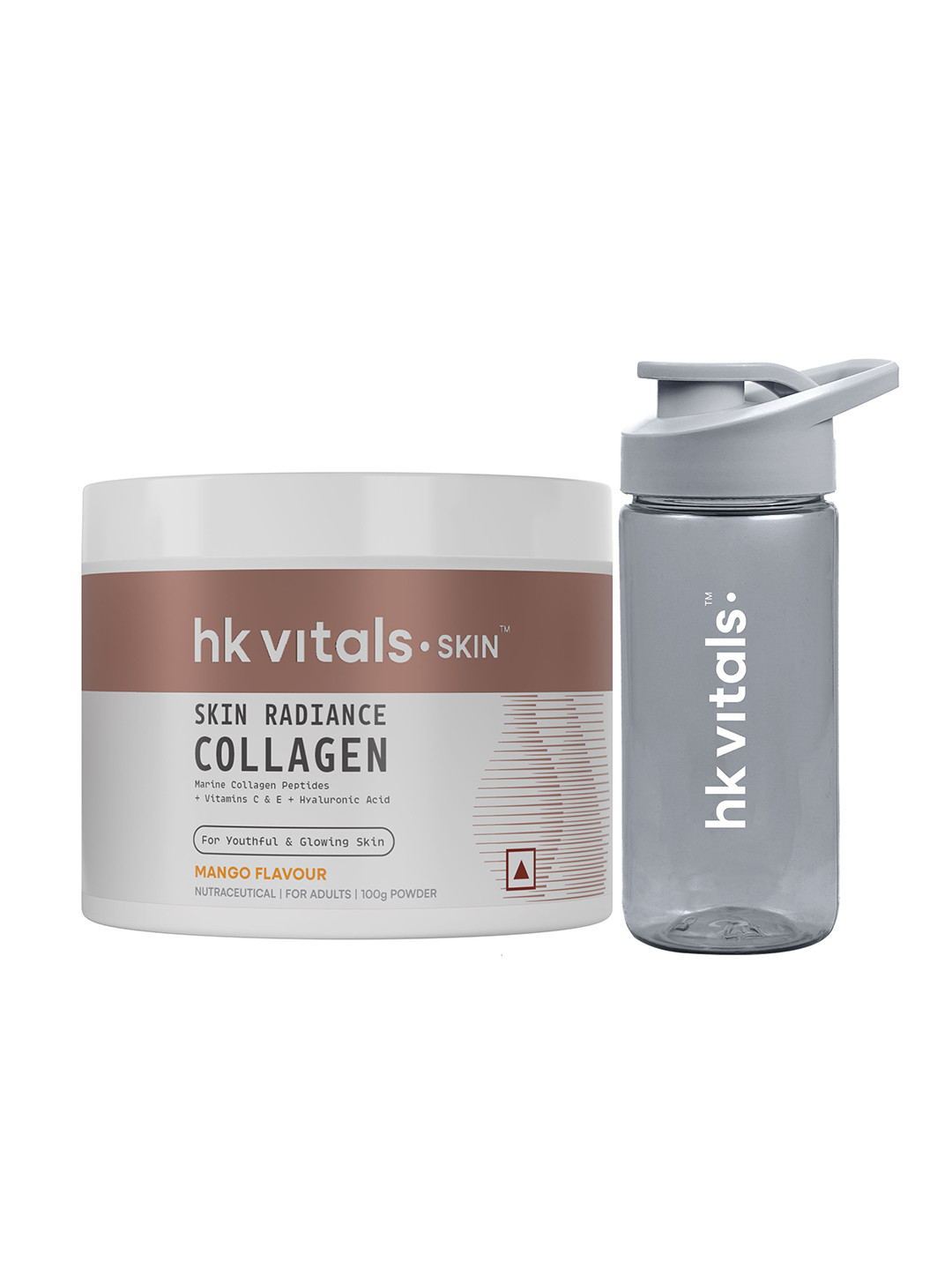 HK VITALS Skin Radiance Collagen Powder - Mango - 100g with Sipper