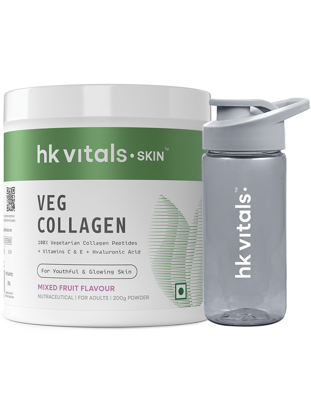 HK VITALS Skin Radiance Collagen Powder - Mixed Fruit - 200g With Sipper