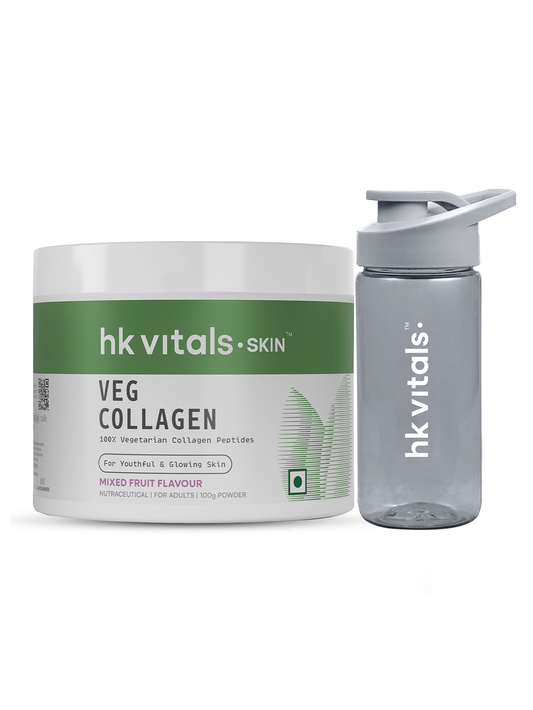 HK VITALS Mixed Fruit Flavoured Skin Radiance Collagen Powder with Sipper - 100 g
