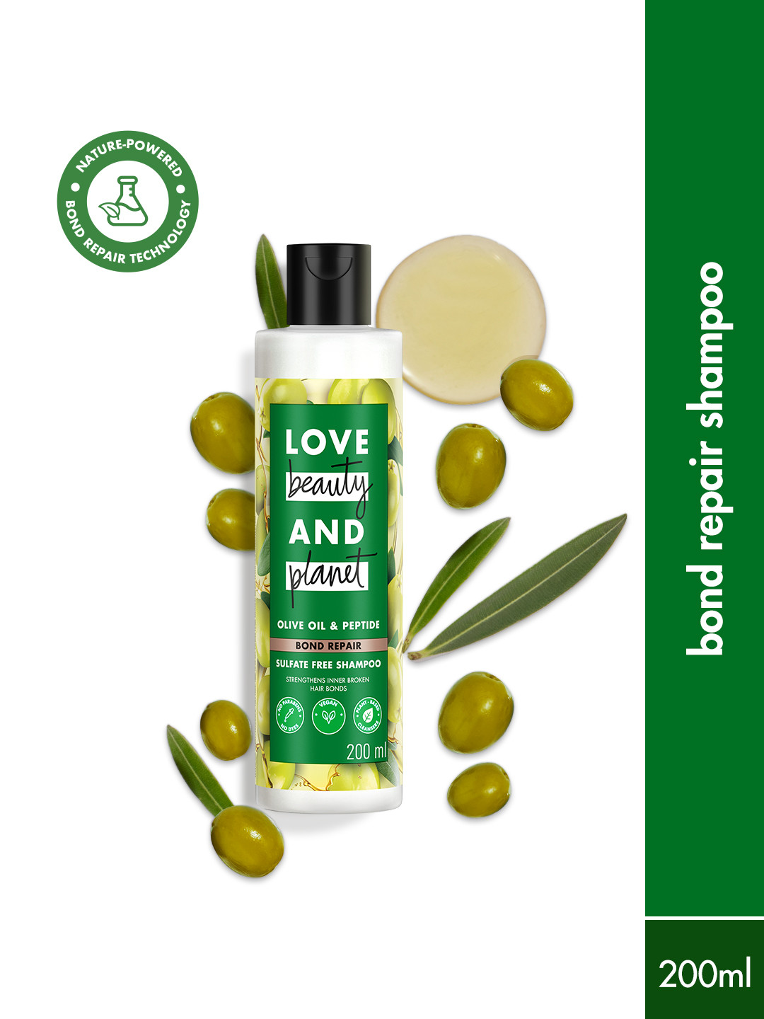 Love Beauty & Planet Bond Damage Repair Shampoo With Olive Oil & Peptide - 200ml